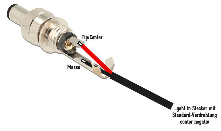 dc cable - diy - standart polarity