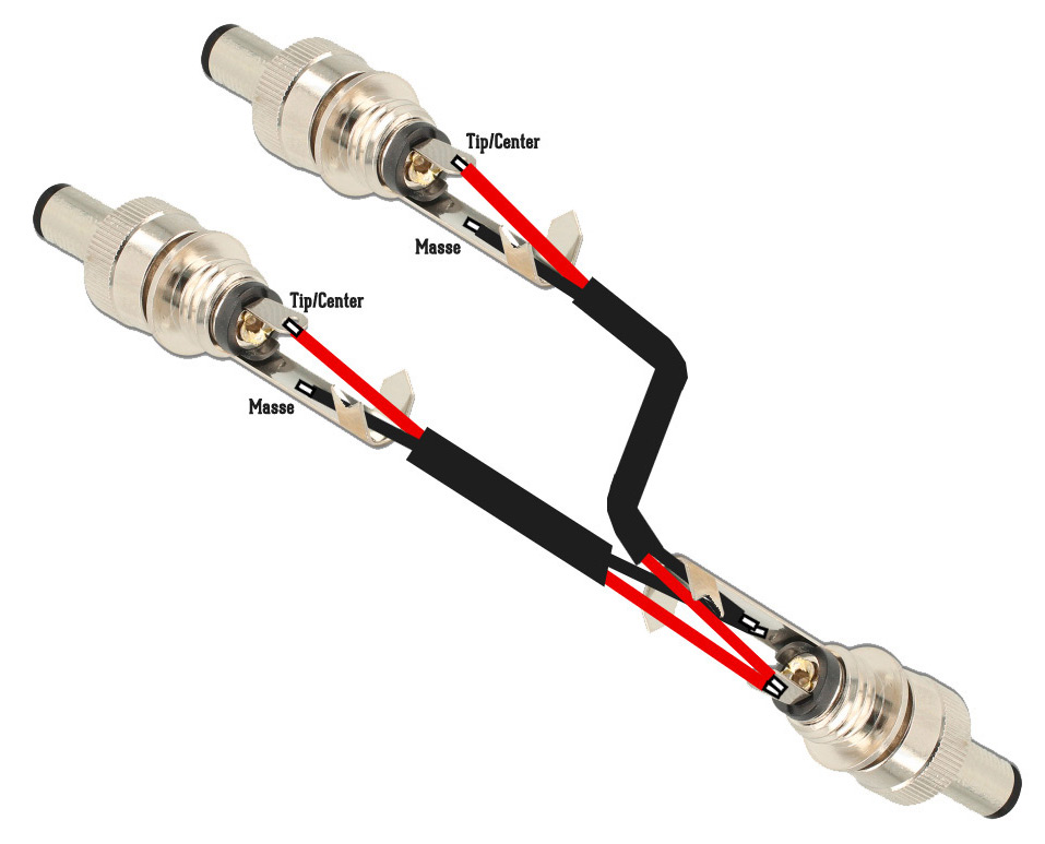 dc cable - diy - splitter y cable